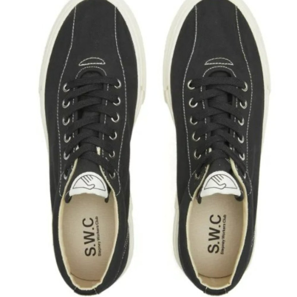 BNIB $120 Stepney Worker's Club Dellow Black Canvas Sneakers